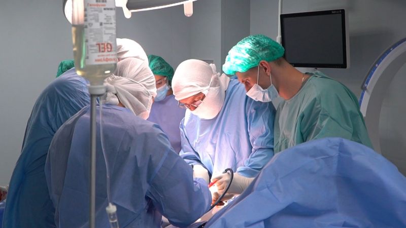 At the Center for Endoprosthetics, Osseointegration and Bionics, an endoprosthesis operation was performed on the knee joint of ATO soldier Serhiy Mynder